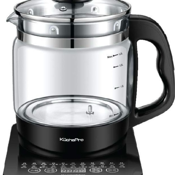 Multi-Function Kettle - Black Glass Teapot - Picture 5 of 16